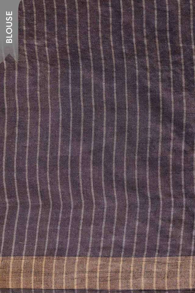 Grey Chattisgarh Woven Pure Tussar Silk Saree thumbnail image number null