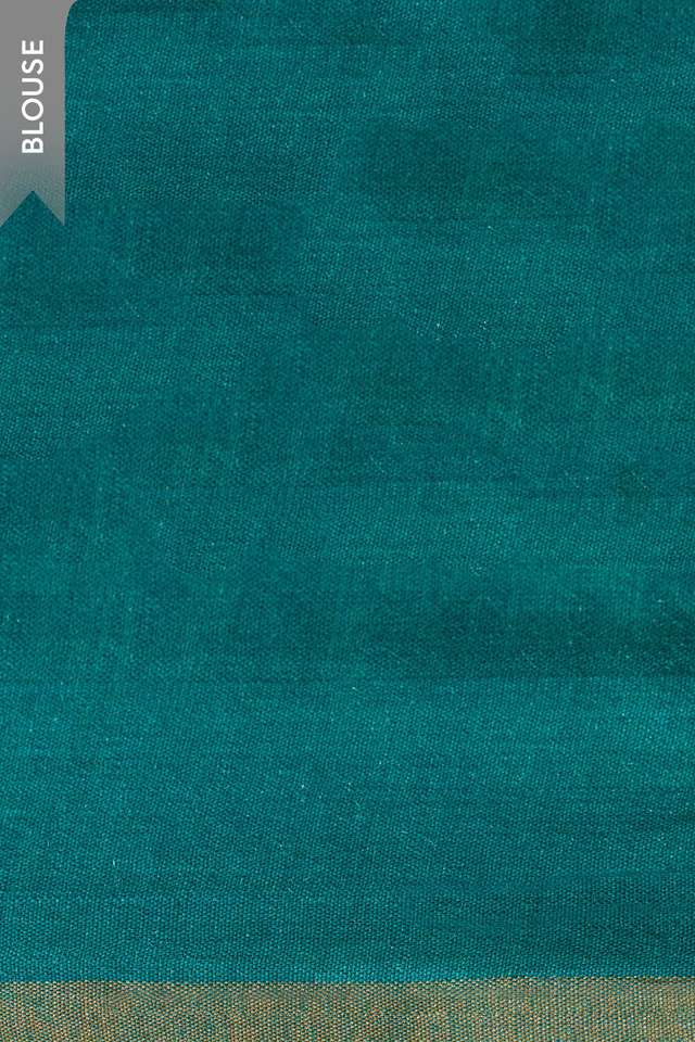 Blue Chattisgarh Woven Pure Tussar Silk Saree thumbnail image number null