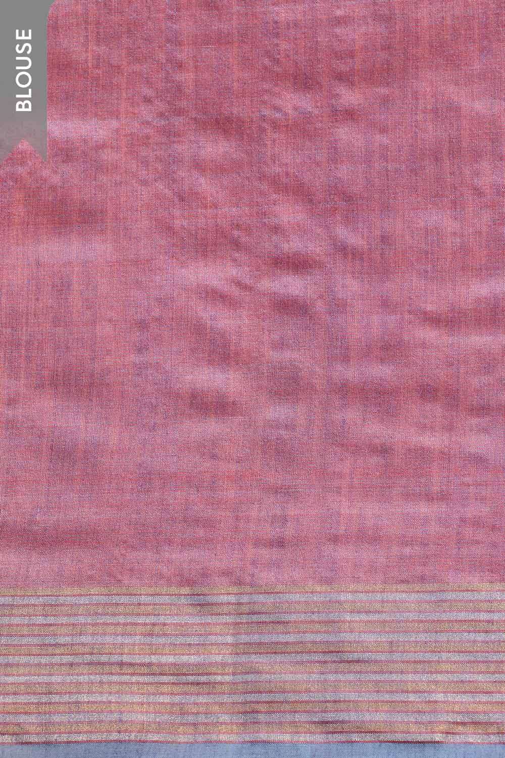 Pink Chattisgarh Woven Pure Tussar Silk Saree image number null