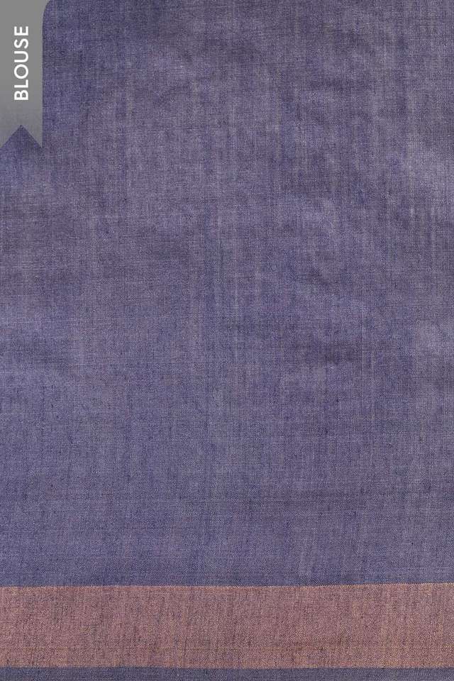 Dark Blue Chattisgarh Woven Pure Tussar Silk Saree thumbnail image number null