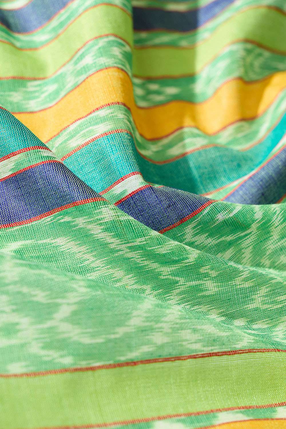 Red Ikat Pure Tussar Silk Gopalpur Saree image number null