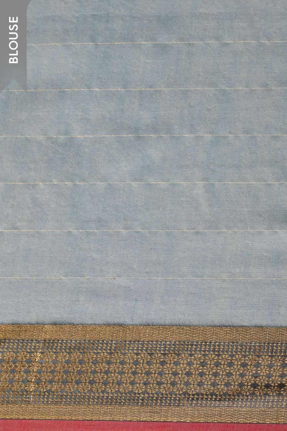 Blue Woven Pure Silk Cotton Maheshwari Saree image number null