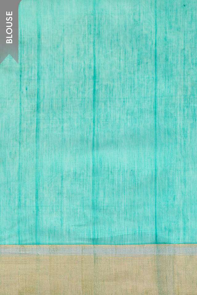 Blue Woven Pure Silk Cotton Chanderi Saree thumbnail image number null