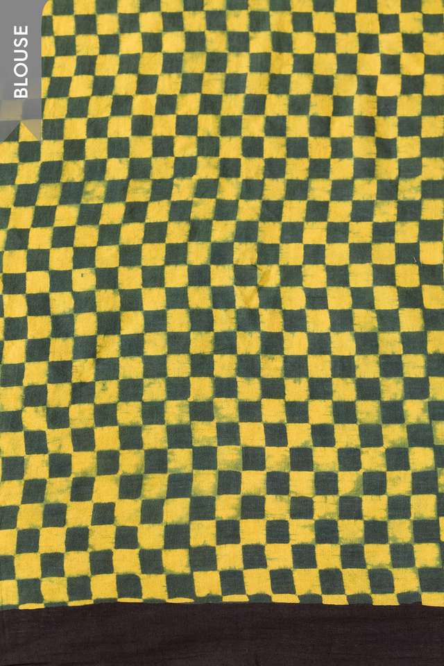 Green Gujarat Pure Cotton Ajrakh Saree thumbnail image number null