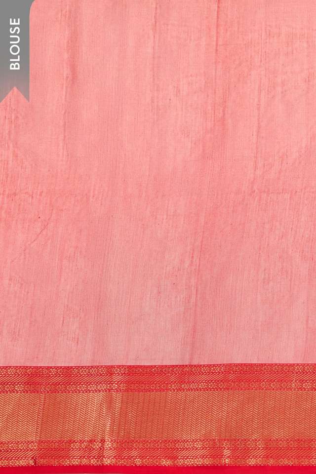 Off White Woven Pure Tissue Cotton Maheshwari Saree thumbnail image number null