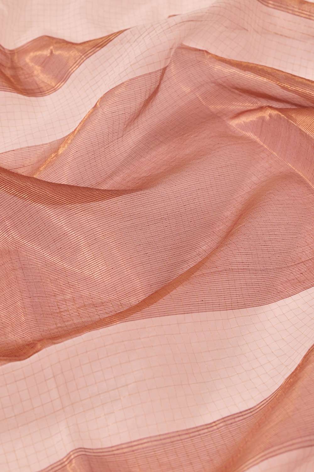 Off White Woven Pure Silk Cotton Maheshwari Saree image number null