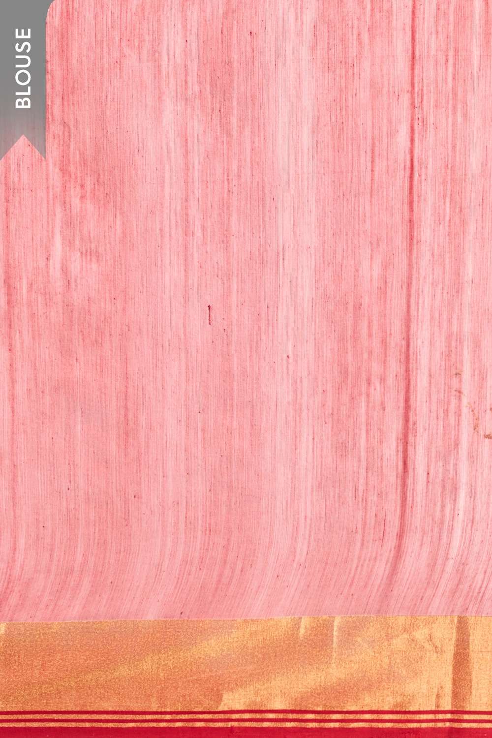 Off White Woven Pure Silk Cotton Chanderi Saree image number null