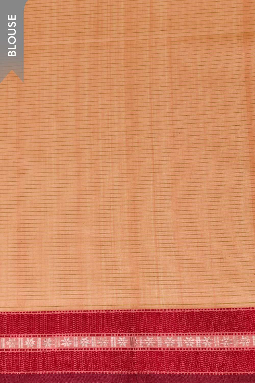 Orange Woven Pure Silk Cotton Maheshwari Saree image number null