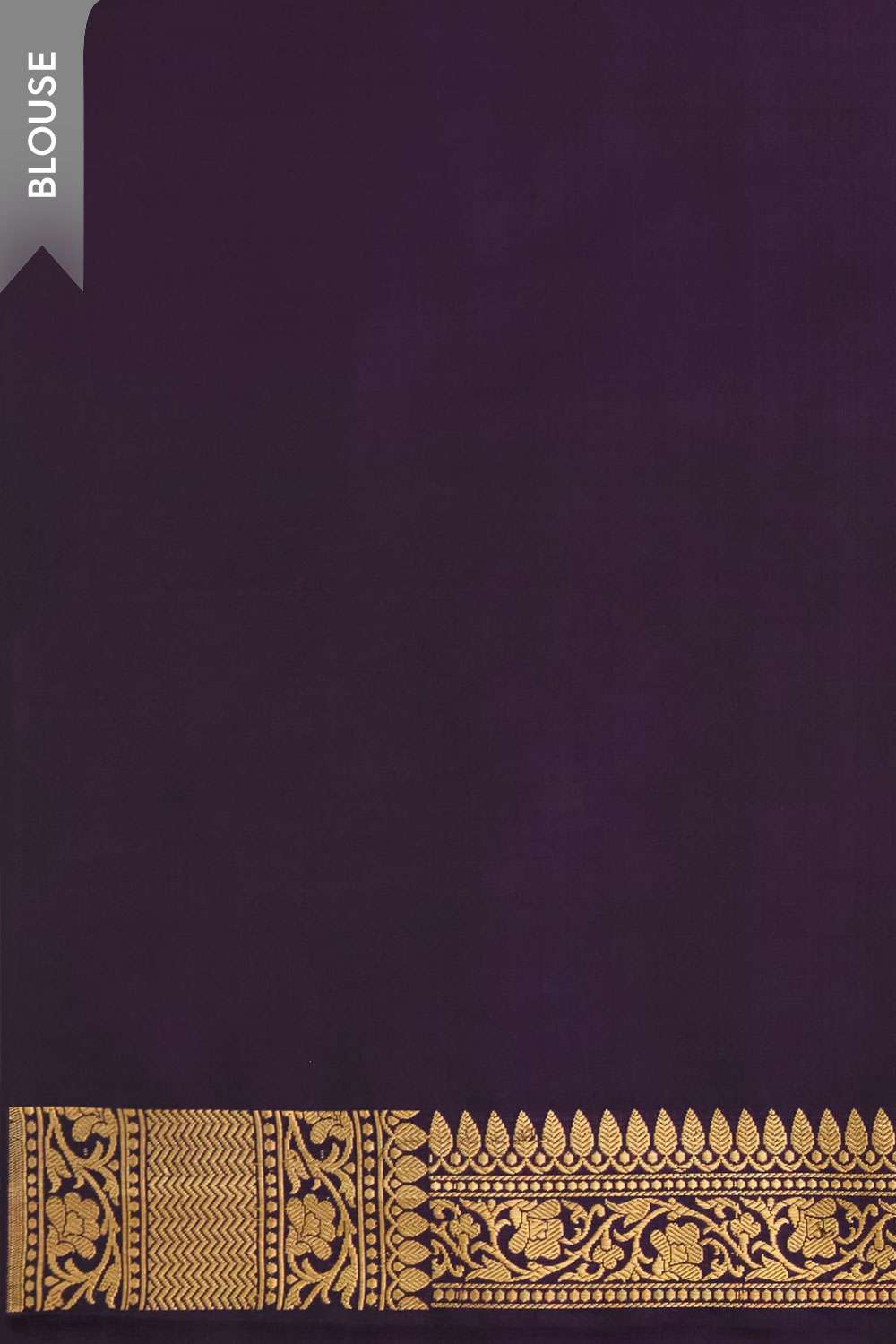 Dark Violet Banaras Pure Silk Tanchoi Saree image number null