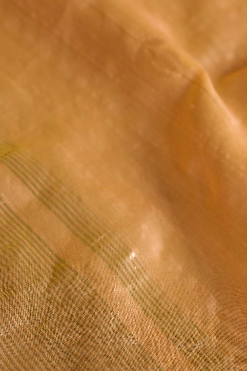Light Orange Pure Silk Cotton Chanderi Woven Saree image number null