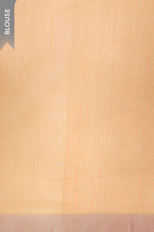 Light Orange Pure Silk Cotton Chanderi Woven Saree thumbnail image number null