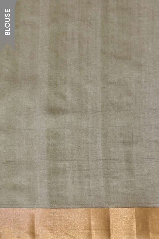 Dark Green Eknaliya Pure Silk Cotton Chanderi Saree thumbnail image number null