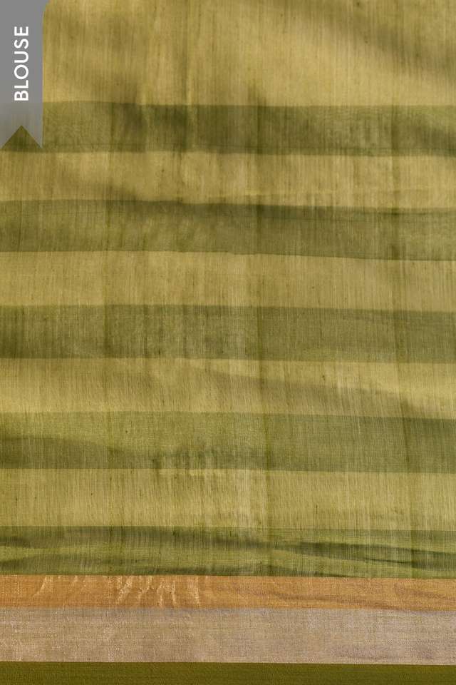 Dark Green Woven Pure Silk Cotton Chanderi Saree thumbnail image number null