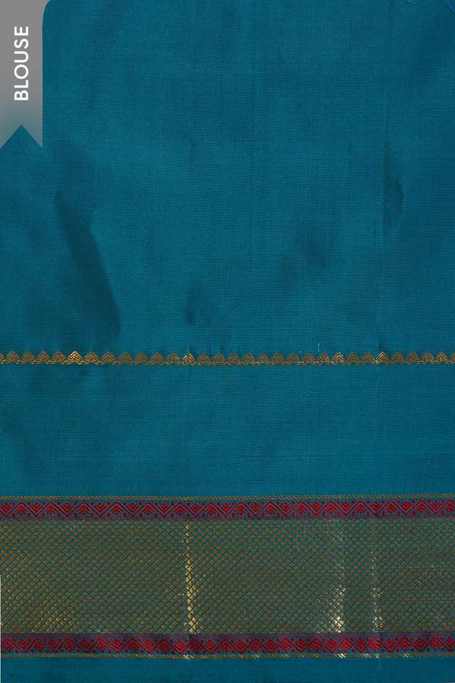 Dark Orange Pure Silk Woven Kanjivaram Saree thumbnail image number null