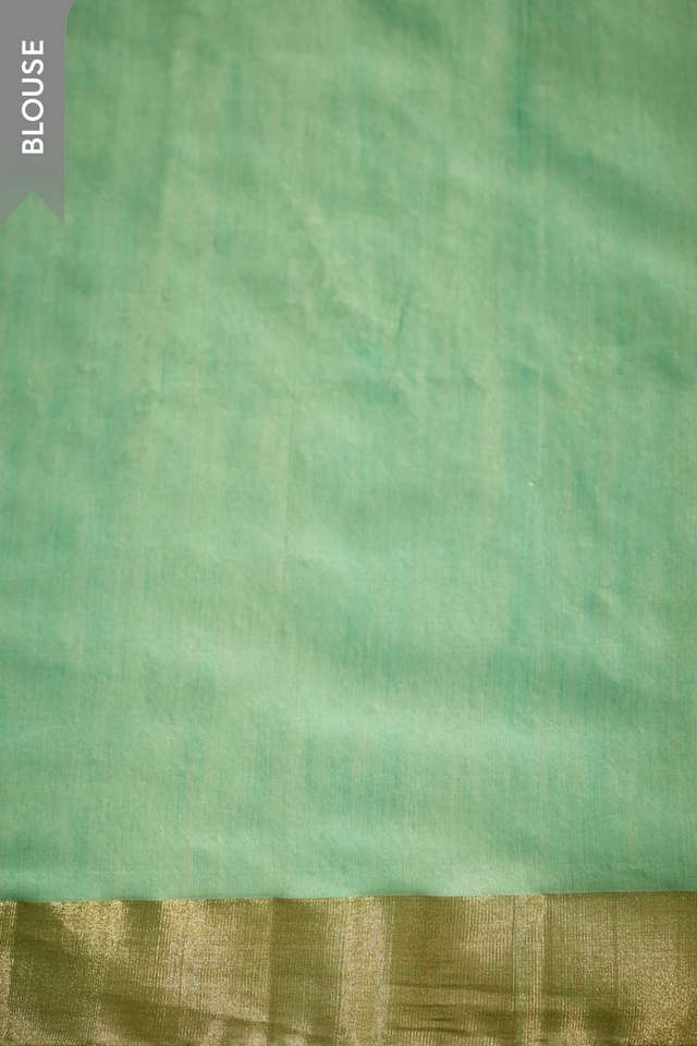 Light Green Woven Pure Silk Cotton Chanderi Saree thumbnail image number null