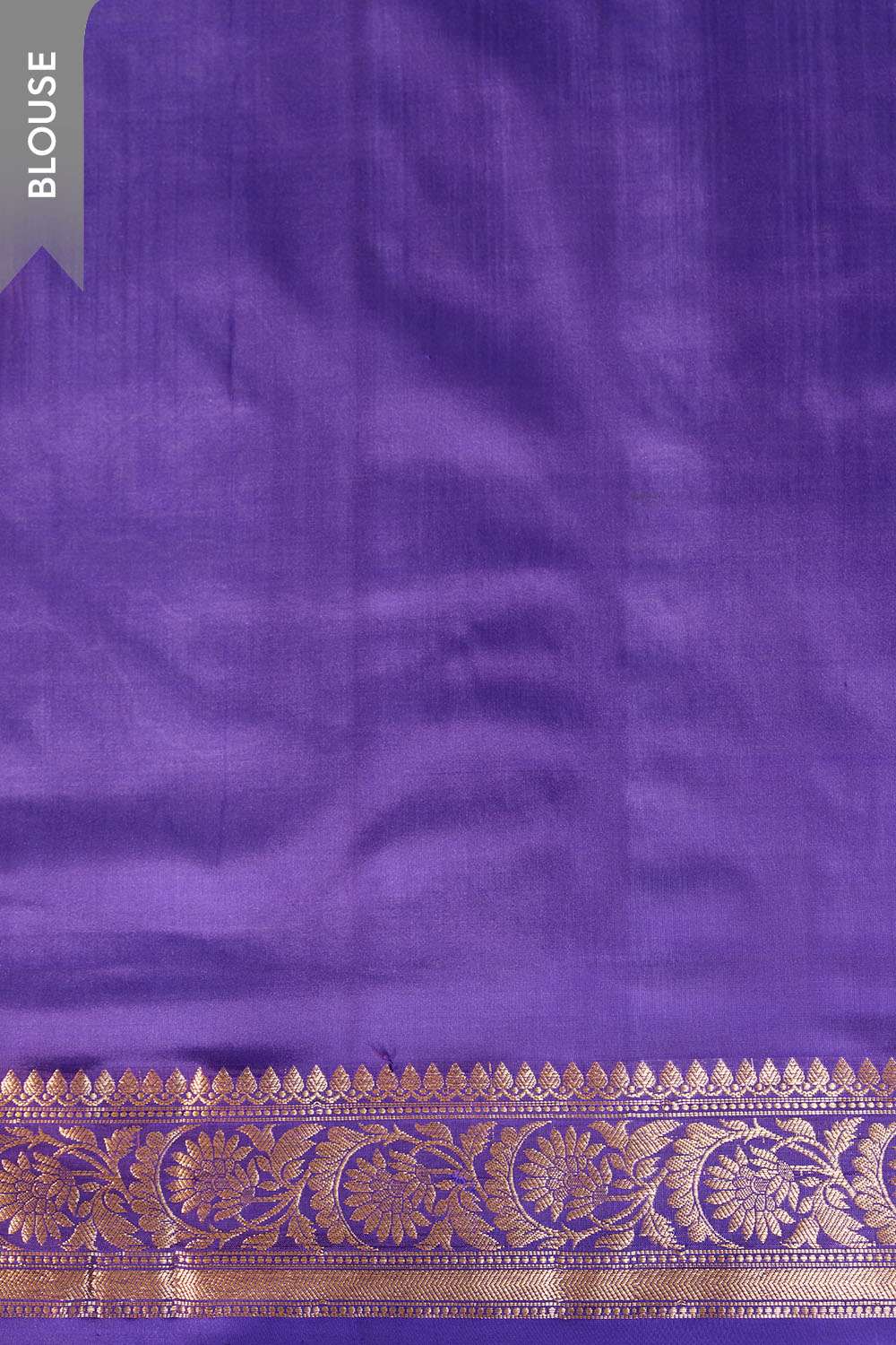 Blue Silk Viscose Cutwork Banarasi Saree image number null