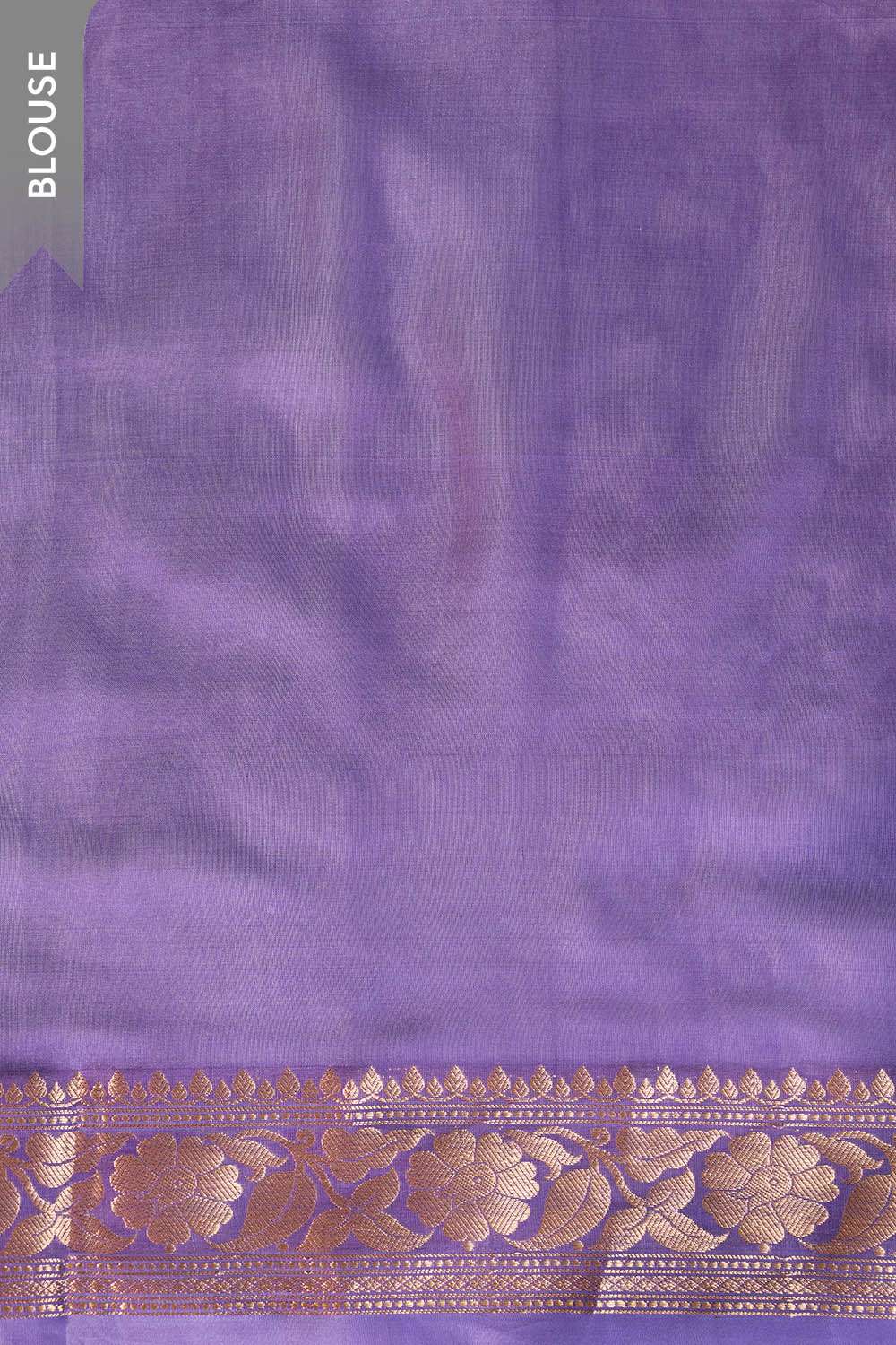 Light Blue Silk Viscose Cutwork Banarasi Saree image number null