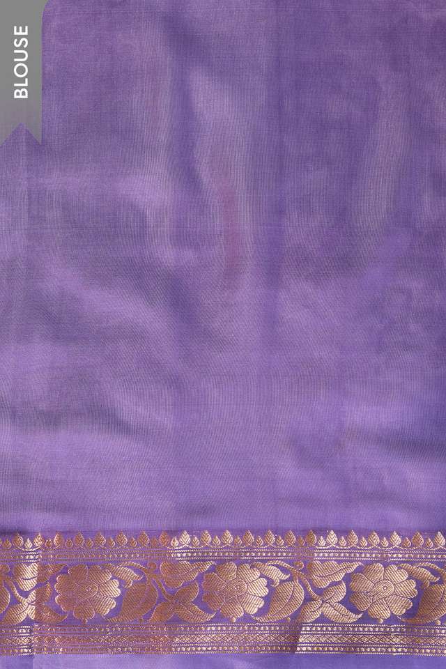 Light Blue Silk Viscose Cutwork Banarasi Saree thumbnail image number null