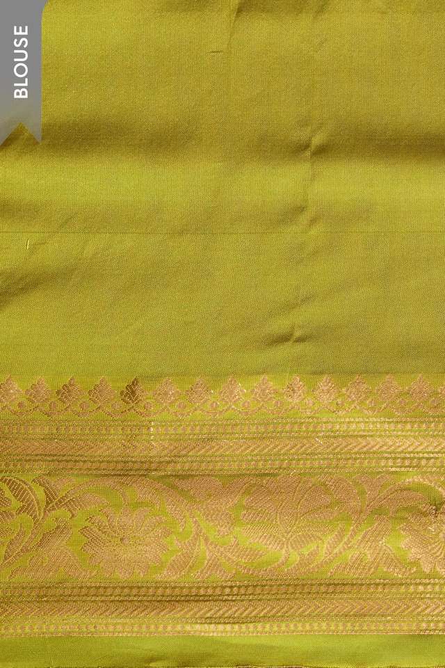 Light Green Silk Viscose Cutwork Banarasi Saree thumbnail image number null