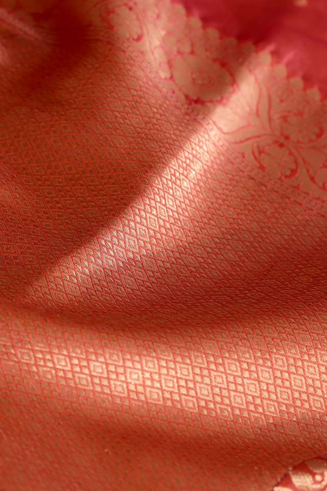 Pink Silk Viscose Cutwork Banarasi Saree thumbnail image number null