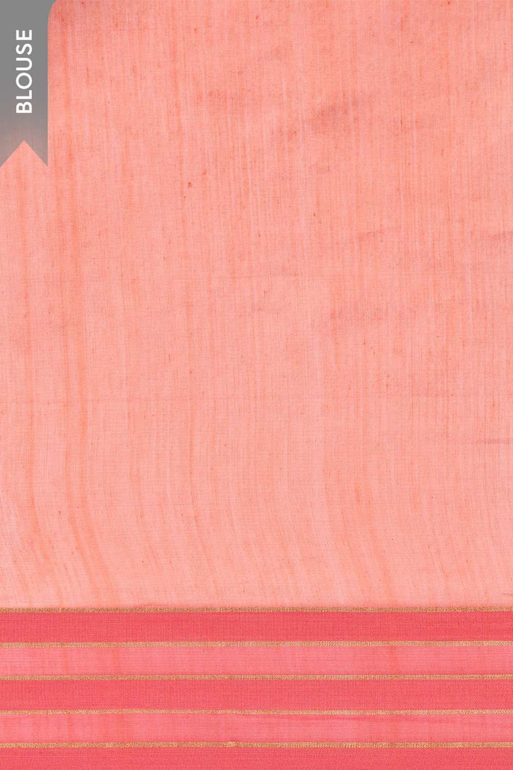 Orange Woven Pure Silk Cotton Chanderi Saree image number null