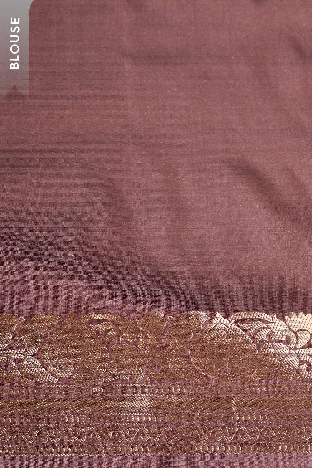Brown Silk Viscose Kadwa Saree image number null