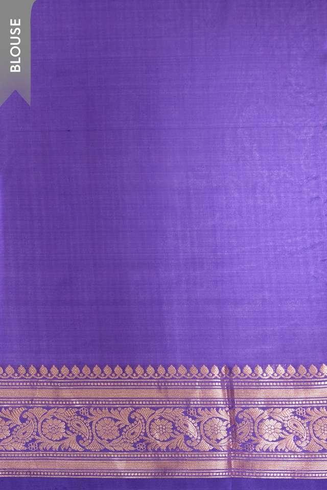 Purple Silk Viscose Banarasi Design Cutwork Saree thumbnail image number null