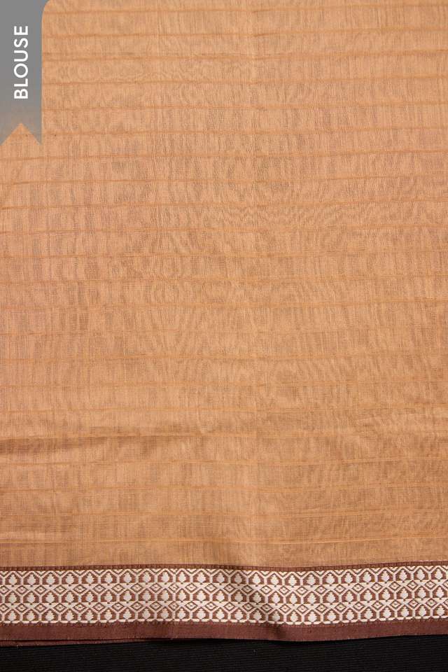 Off White Woven Pure Silk Cotton Maheshwari Saree thumbnail image number null