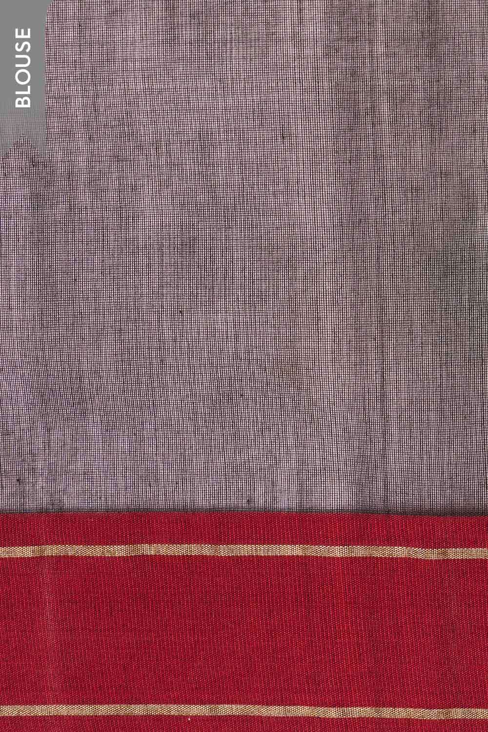 Black Eknaliya Pure Silk Cotton Chanderi Saree image number null