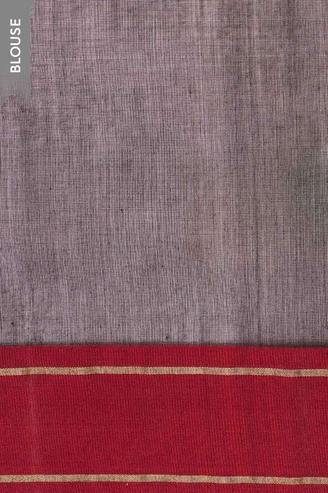 Black Eknaliya Pure Silk Cotton Chanderi Saree thumbnail image number null