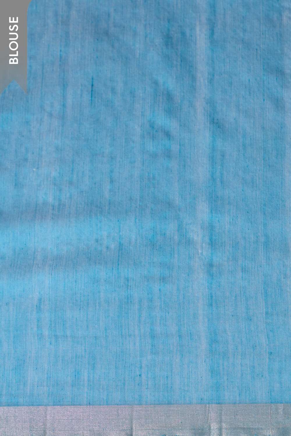 Light Orange Woven Pure Silk Cotton Chanderi Saree image number null