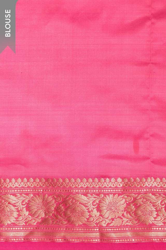 Light Pink Silk Viscose Cutwork Banarasi Saree thumbnail image number null
