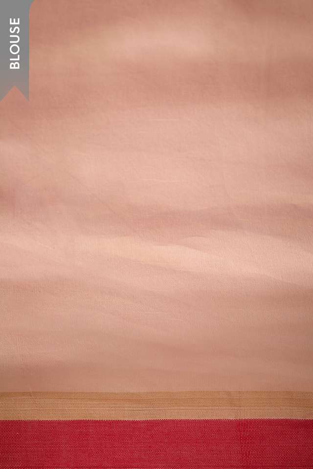 Light Pink Bengal Pure Silk Cotton Jamdani Saree thumbnail image number null