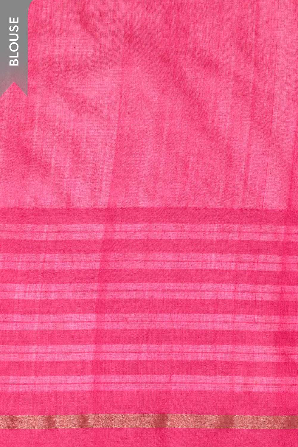 Pink Eknaliya Pure Silk Cotton Chanderi Saree image number null