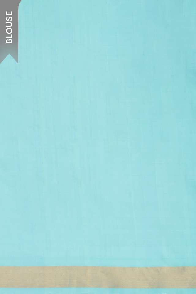 Light Blue Woven Soft Pure Silk Saree thumbnail image number null