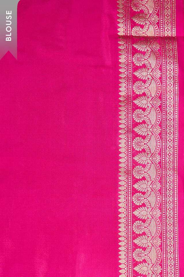 Dark Violet Silk Viscose Kadwa Saree thumbnail image number null