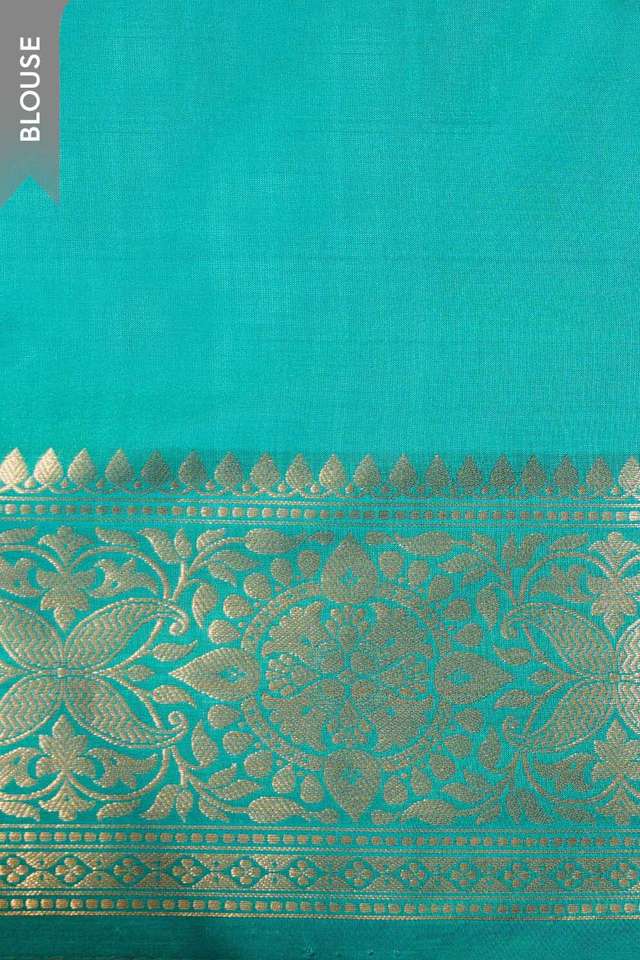 Blue Silk Viscose Cutwork Banaras  Saree thumbnail image number null