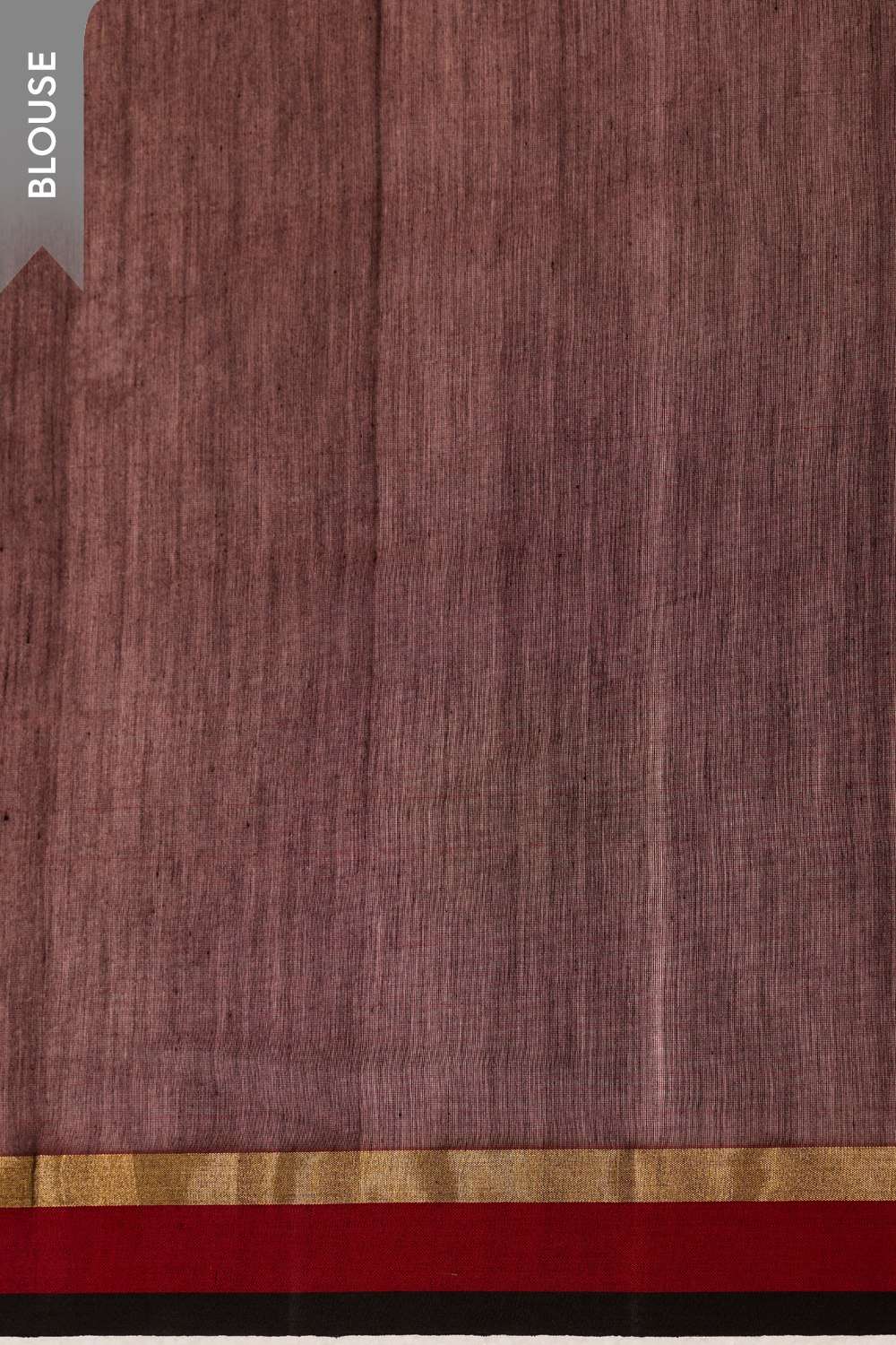 Dark Red Eknaliya Pure Silk Cotton Chanderi Saree image number null