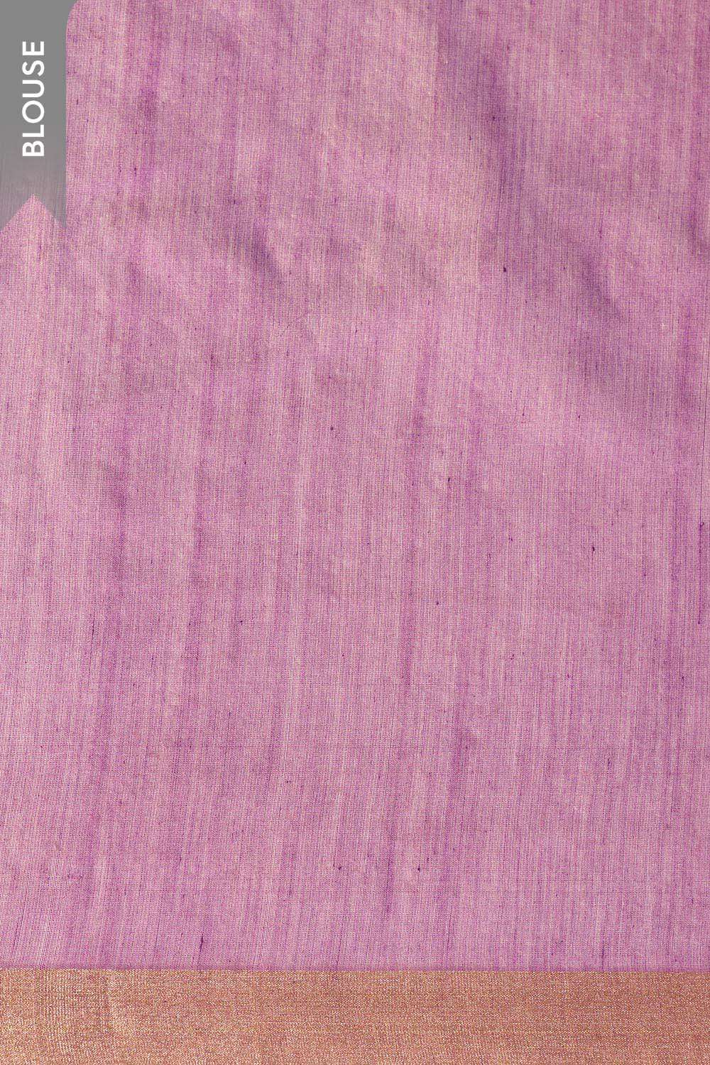 Purple Woven Pure Silk Cotton Chanderi Saree image number null
