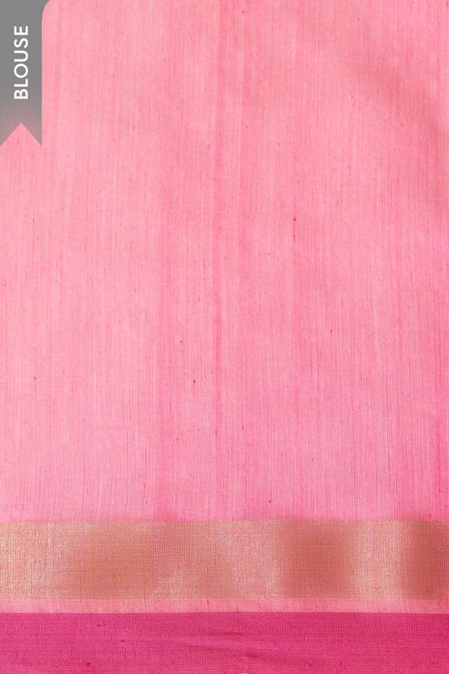 Orange Chanderi Eknaliya Pure Silk Cotton Saree thumbnail image number null