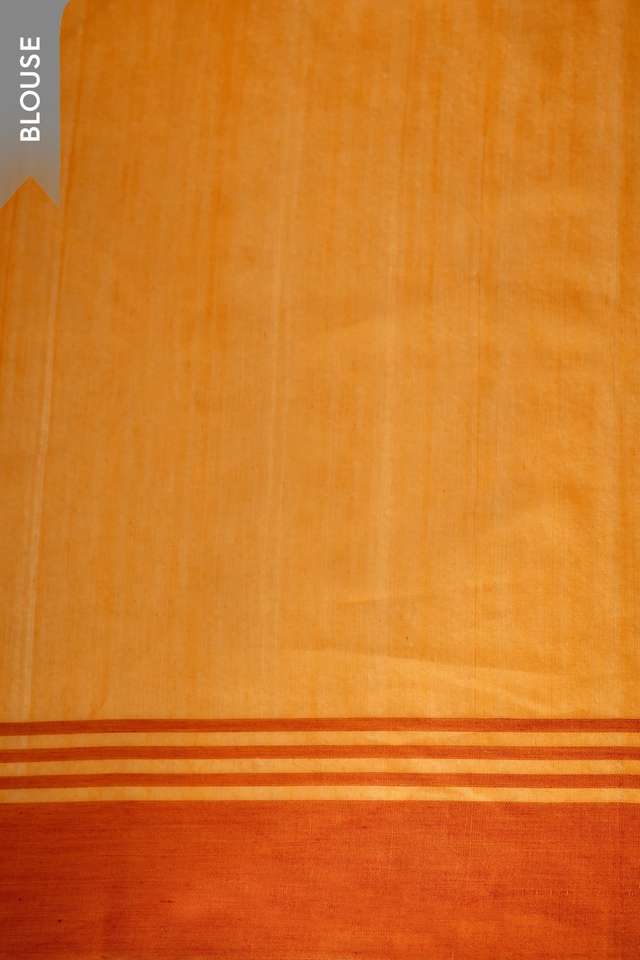 Light Orange Woven Pure Silk Cotton Chanderi Saree thumbnail image number null