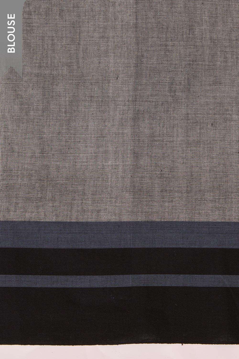 Off White Woven Pure Cotton Bengal Saree image number null