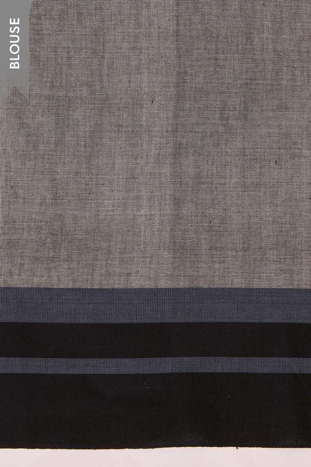 Off White Woven Pure Cotton Bengal Saree thumbnail image number null