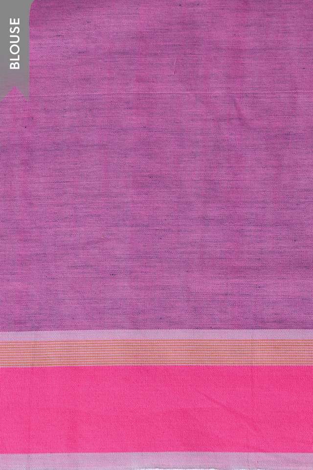 Dark Blue Woven Pure Cotton Bengal Saree thumbnail image number null
