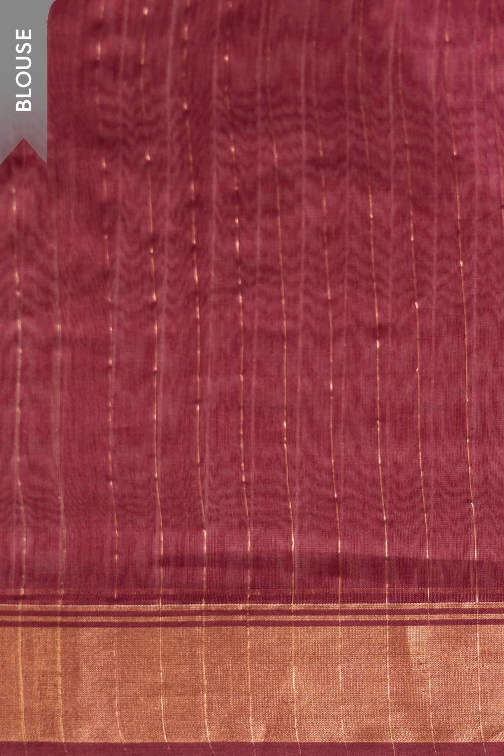 Dark Red Woven Pure Silk Cotton Bengal Saree image number null