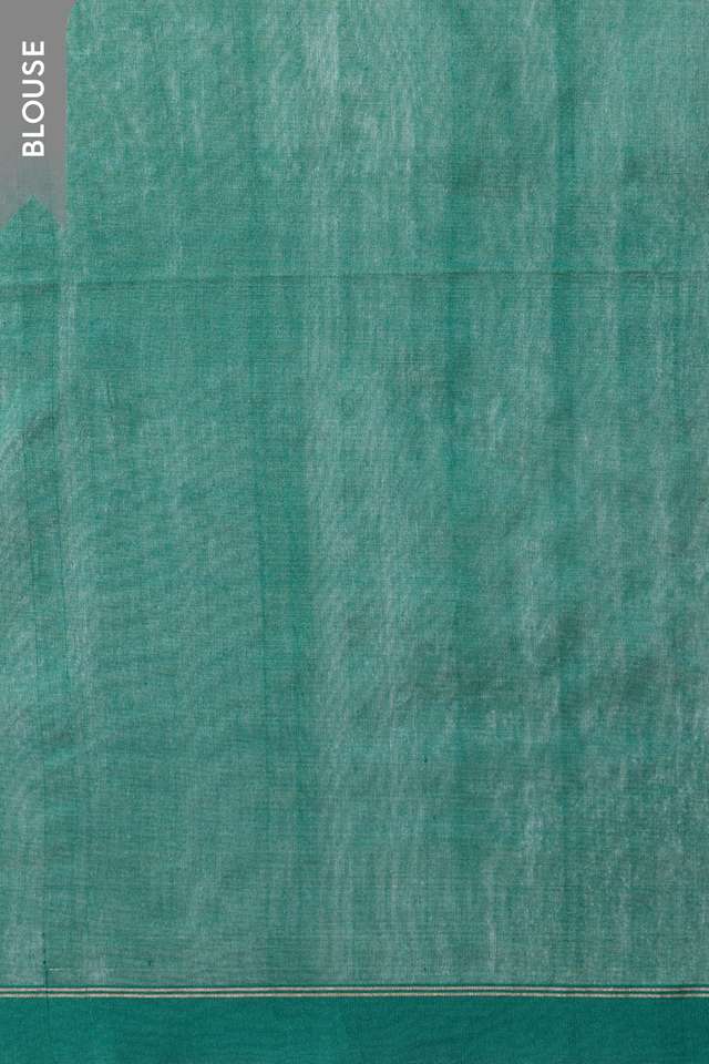 Light Green Bengal Pure Silk Cotton Jamdani Saree thumbnail image number null