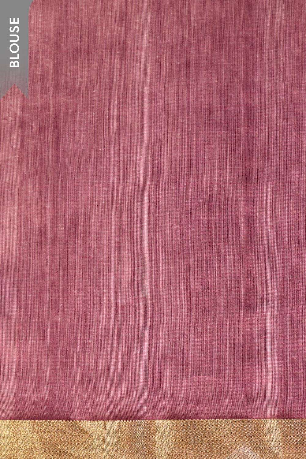 Purple Woven Pure Silk Cotton Chanderi Saree image number null