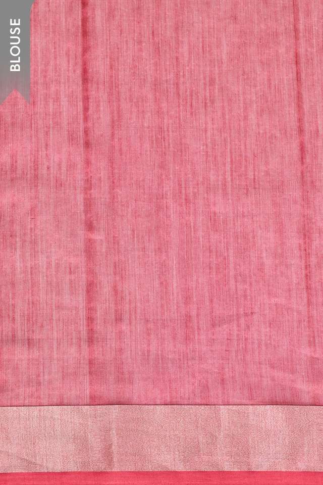 Red Eknaliya Pure Silk Cotton Chanderi Saree thumbnail image number null
