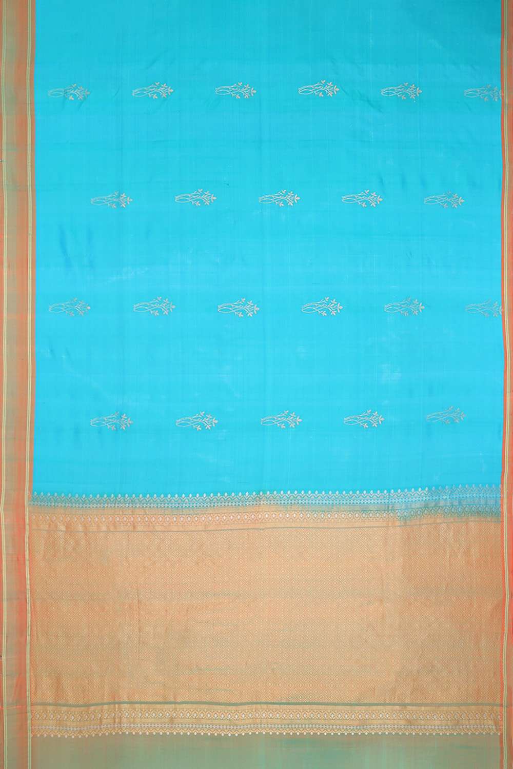 Blue Woven Soft Pure Silk Saree image number null