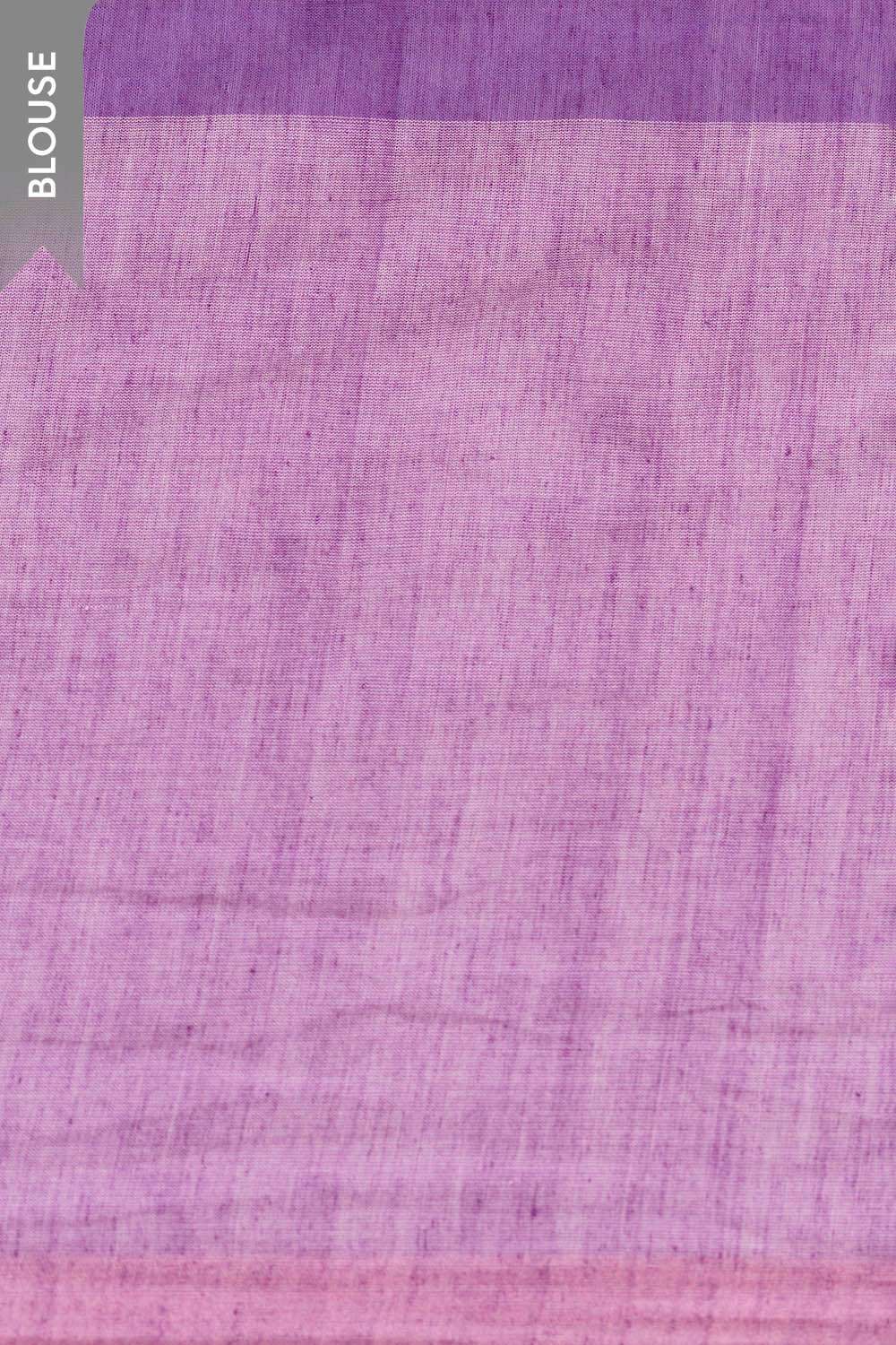 Purple Woven Pure Cotton Bengal Saree image number null